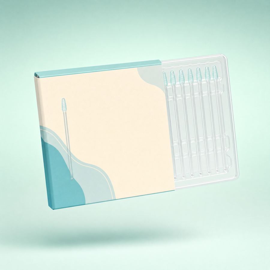 A box of Elariq sticky ear cleaning sticks